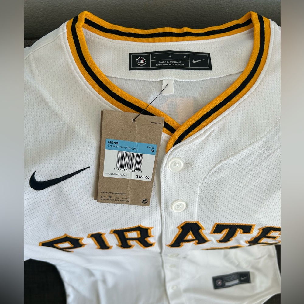 Nike Authentic Pittsburgh Pirates Paul Skenes #30 Limited Jersey Men’s Sz: M - Picture 6 of 9